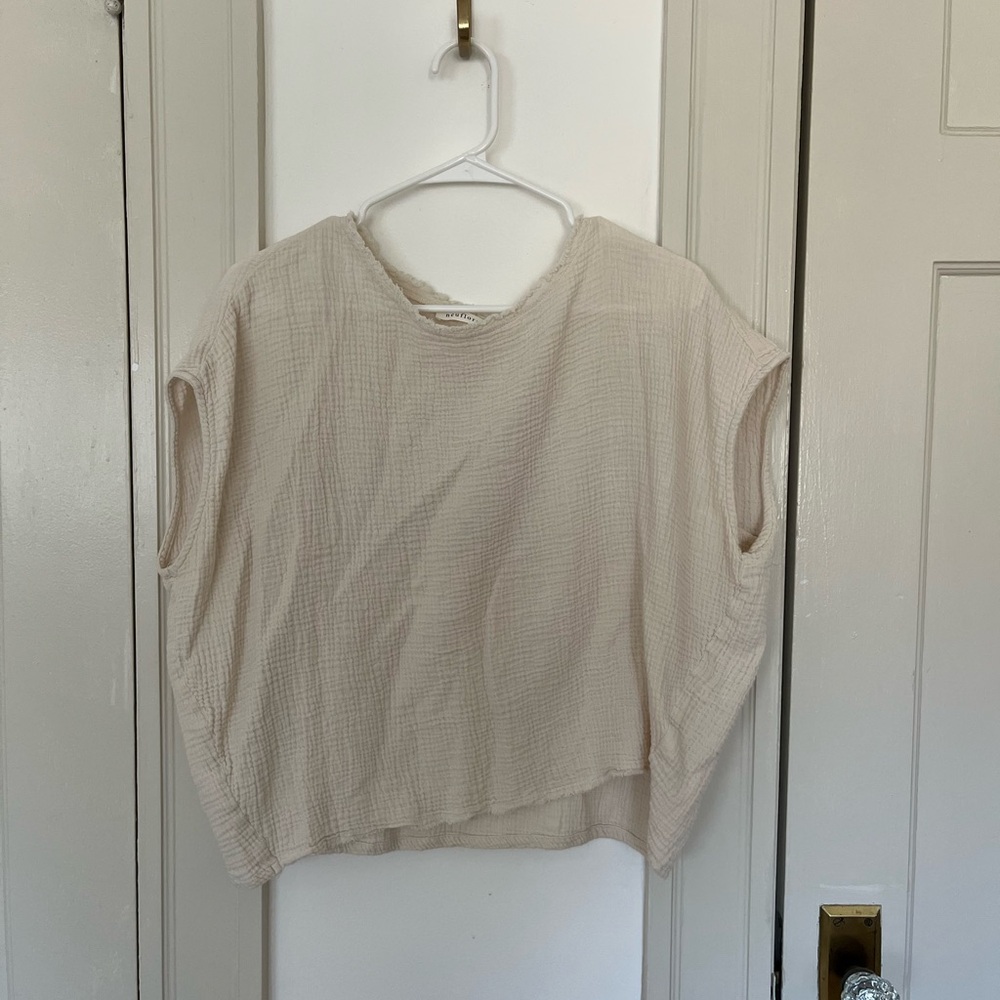 Neuflora cotton gauze top